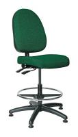 36R195 Uph Chair w/Tilt, 20 to 27.5 In, Green Fab