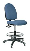 36R197 Uph Chair w/Tilt, 20 to 27.5 In, MdBlu Fab