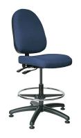 36R198 Uph Chair w/Tilt, 20 to 27.5 In, Navy Fab
