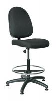 36R203 Uph Chair, 24 to 34 In, Black Fabric