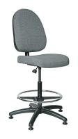 36R206 Uph Chair, 24 to 34 In, Gray Fabric