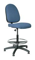 36R207 Uph Chair, 24 to 34 In, MedBlueFab