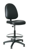 36R210 Uph Chair, 24 to 34 In, Black Vinyl