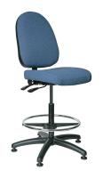 36R216 Uph Chair w/Tilt, 24 to 34 In, MedBlueFab