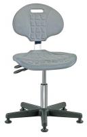 36R232 CR Poly Chair w/Tilt, 15-20 in, Gray