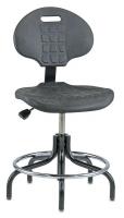 36R233 Poly Chair, 18 to 23 In, Black