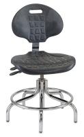 36R243 CR Poly Chair w/Tilt, 19-24 in, Black