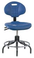 36R244 CR Poly Chair w/Tilt, 19-24 in, Blue