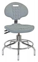 36R245 CR Poly Chair w/Tilt, 19-24 in, Gray