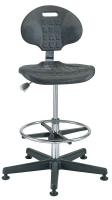 36R250 CR Poly Chair, 19-26.5 in, Black