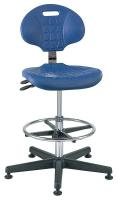 36R257 CR Poly Chair w/Tilt, 19.5-26.5 in, Blue