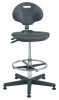 36R262 CR Poly Chair w/Tilt, 21-31 in, Black