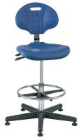 36R263 CR Poly Chair w/Tilt, 21-31 in, Blue