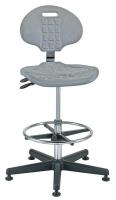 36R264 CR Poly Chair w/Tilt, 21-31 in, Gray