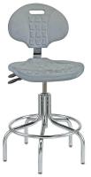 36R271 CR Poly Chair w/Tilt, 24-29 in, Gray