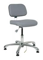36R307 ESD Uph Chair, 15.5-21 in, Gray Fabric