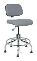 36R319 ESD Uph Chair, 20-25 in, GrayFabric
