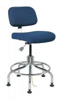 36R320 ESD Uph Chair, 20-25 in, NavyFabric