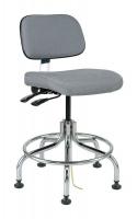 36R325 ESD Uph Chair w/Tilt, 20-25 in, GrayFabric