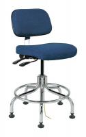 36R326 ESD Uph Chair w/Tilt, 20-25 in, NavyFabric