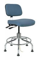 36R327 ESD Uph Chair w/Tilt, 20-25 in, SlateFab