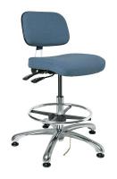 36R339 ESD Uph Chair w/Tilt, 19-26.5 in, SlateFab