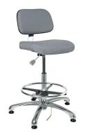 36R343 ESD Uph Chair, 21.5-31.5 in, GrayFabric