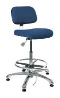 36R344 ESD Uph Chair, 21.5-31.5 in, NavyFabric