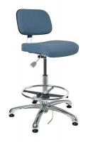 36R345 ESD Uph Chair, 21.5-31.5 in, SlateFab