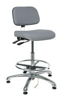 36R349 ESD Uph Chair w/Tilt, 21.5-31.5 in, GryFab
