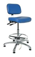 36R353 ESD Uph Chair w/Tilt, 21.5-31.5, BlueVin