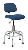 36R356 ESD Uph Chair, 25-30 in, NavyFabric