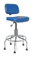 36R359 ESD Uph Chair, 25-30 in, BlueVinyl