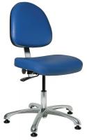 36R367 CR Chair, 15.5-21 in, BlueVinyl