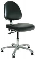 36R368 CR Chair, 15.5-21 in, BlackVinyl