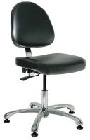 36R370 CR Chair, 15.5-21 in, Black Vinyl