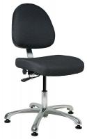 36R388 Uph Chair, 15.5 to 21 In, BlackFabric