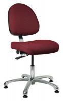 36R389 Uph Chair, 15.5 to 21 In, BurgundyFab