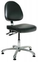 36R399 CR Chair w/Tilt, 15.5-21 in, Blk Vinyl