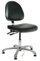 36R406 ESD/CR Chair w/Tilt, 15.5-21 in, BlkVin