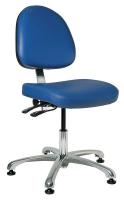 36R428 Uph Chair w/Tilt, 15.5 to 21 In, BlueVinyl