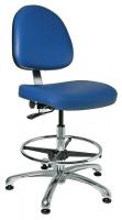 36R430 CR Chair, 19.5-26.5 in, BlueVinyl