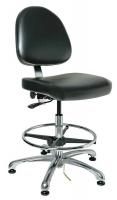 36R439 ESD/CR Chair, 19.5-26.5 in, BlkVin