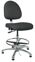36R445 ESD Uph Chair, 19-26.5 in, CharcoalFabric