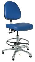 36R450 ESD Uph Chair, 19-26.5 In., Blue, Vinyl