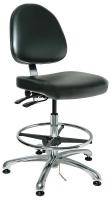 36R474 ESD/CR Chair w/Tilt, 19-26.5 in, BlkV
