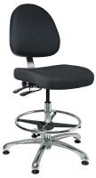 36R482 Uph Chair w/Tilt, 19 to 26.5 In, Blk Fbrc