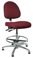 36R483 Uph Chair w/Tilt, 19 to 26.5 In, Burg Fbrc