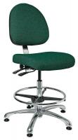 36R484 Uph Chair w/Tilt, 19 to 26.5 In, Grn Fbrc