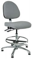 36R485 Uph Chair w/Tilt, 19 to 26.5 In, Gray Fbrc